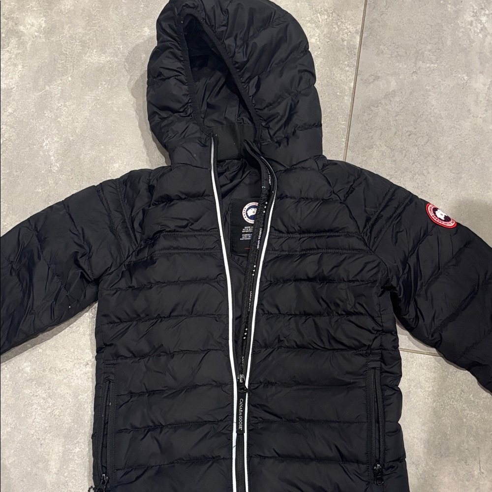 Black Hooded Kids Jacket